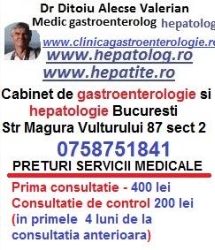 Dr Ditoiu Alecse Valerian, cabinet gastroenterologie si hepatologie Bucuresti