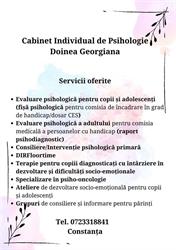 Doinea Georgiana Cabinet psihologie, Constanţa