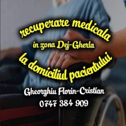 Recuperare medicală (kinetoterapie) la domiciliul pacientului, zona Dej-Gherla