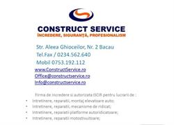 Construct Service, Bacău