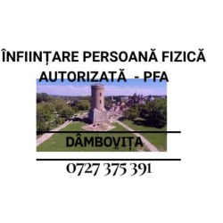 Înfiinţare Persoană Fizică Autorizată Dâmboviţa, Târgovişte