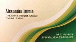 Alexandra Irimia - TRADUCERI AUTORIZATE ITALIANA SI FRANCEZA, Popeşti-Leordeni